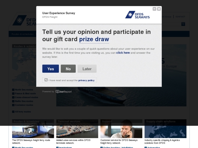 DFDS Seaways, prāmju līnija, SIA